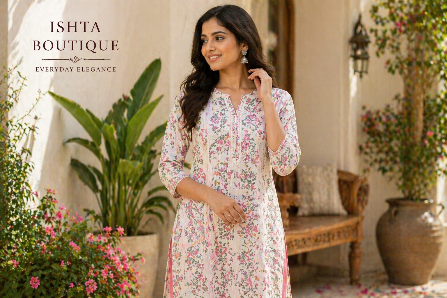 stylish and comfortable kurtis from Ishtaa online boutique in Kollam for everyday wear”