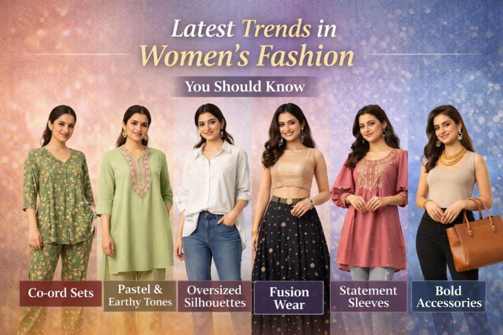 latest women's fashion trends on display